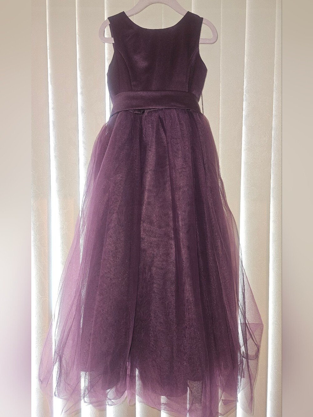 5T David's Bridal s1038 Plum Flower Girl Formal Dress